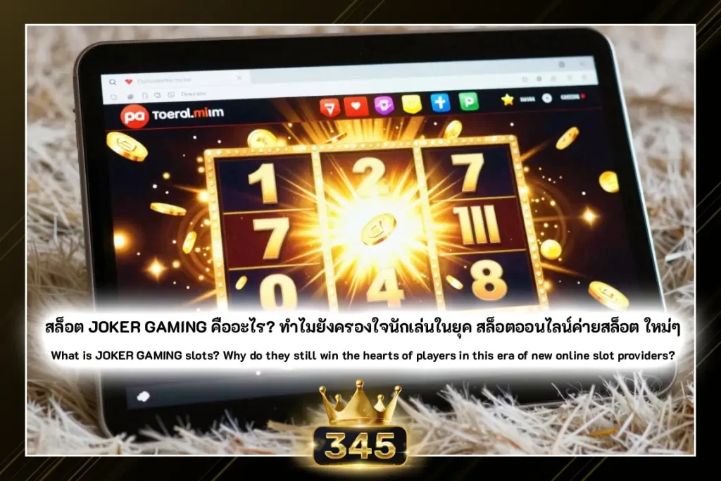สล็อต JOKER GAMING คืออะไร? ทำไมยังครองใจนักเล่นในยุค สล็อตออนไลน์ค่ายสล็อต ใหม่ๆ