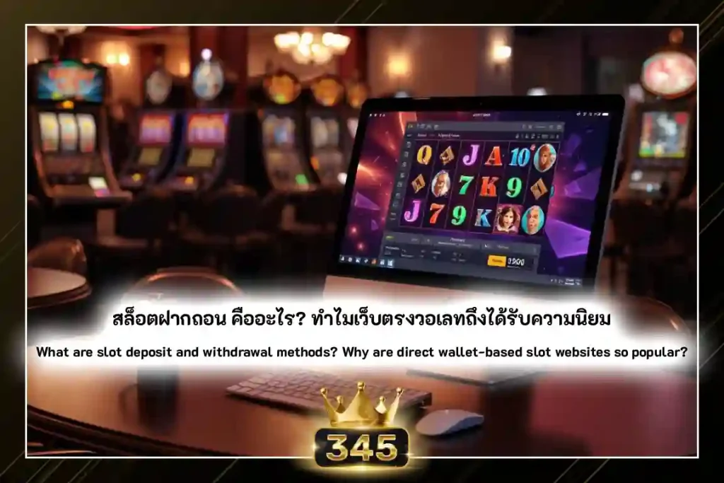 สล็อตฝากถอน คืออะไร? ทำไมเว็บตรงวอเลทถึงได้รับความนิยม