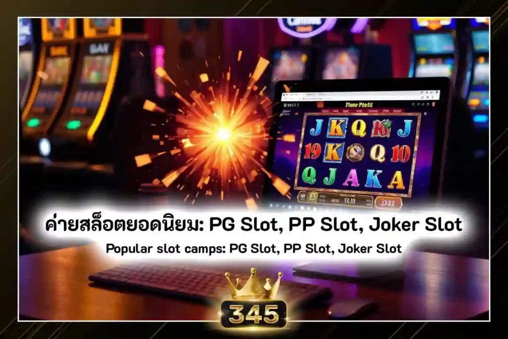 ค่ายสล็อตออนไลน์ยอดนิยม PG Slot, PP Slot, Joker Slot